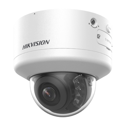 Hikvision AcuSense 4MP dome 2.7-13.5mm lens 40m IR 120dB WDR alarm I/O 12VDC/POE