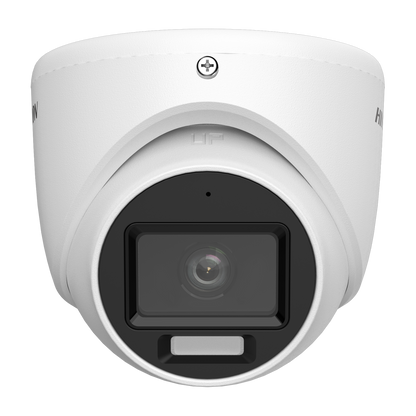 Hikvision Turbo HD 2MP hybrid light metal turret 2.8mm lens 20m IR/20m white light  microphone  12VDC