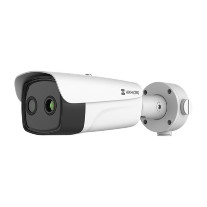 Hikvision Dual lens thermal bullet 25mm thermal lens  12mm optical lens 100m IR  12VDC/24VAC/POE