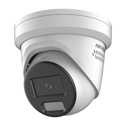 Hikvision AcuSense 4MP dome 2.8mm lens  40m hybrid-light 120dB WDR strobe & siren alarm & audio I/O 12VDC/POE