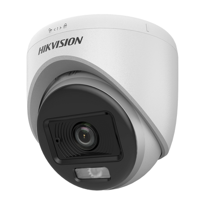 Hikvision Hybrid Eco-ColorVu 2MP plastic turret  2.8mm lens 20m IR/20m white light  12VDC