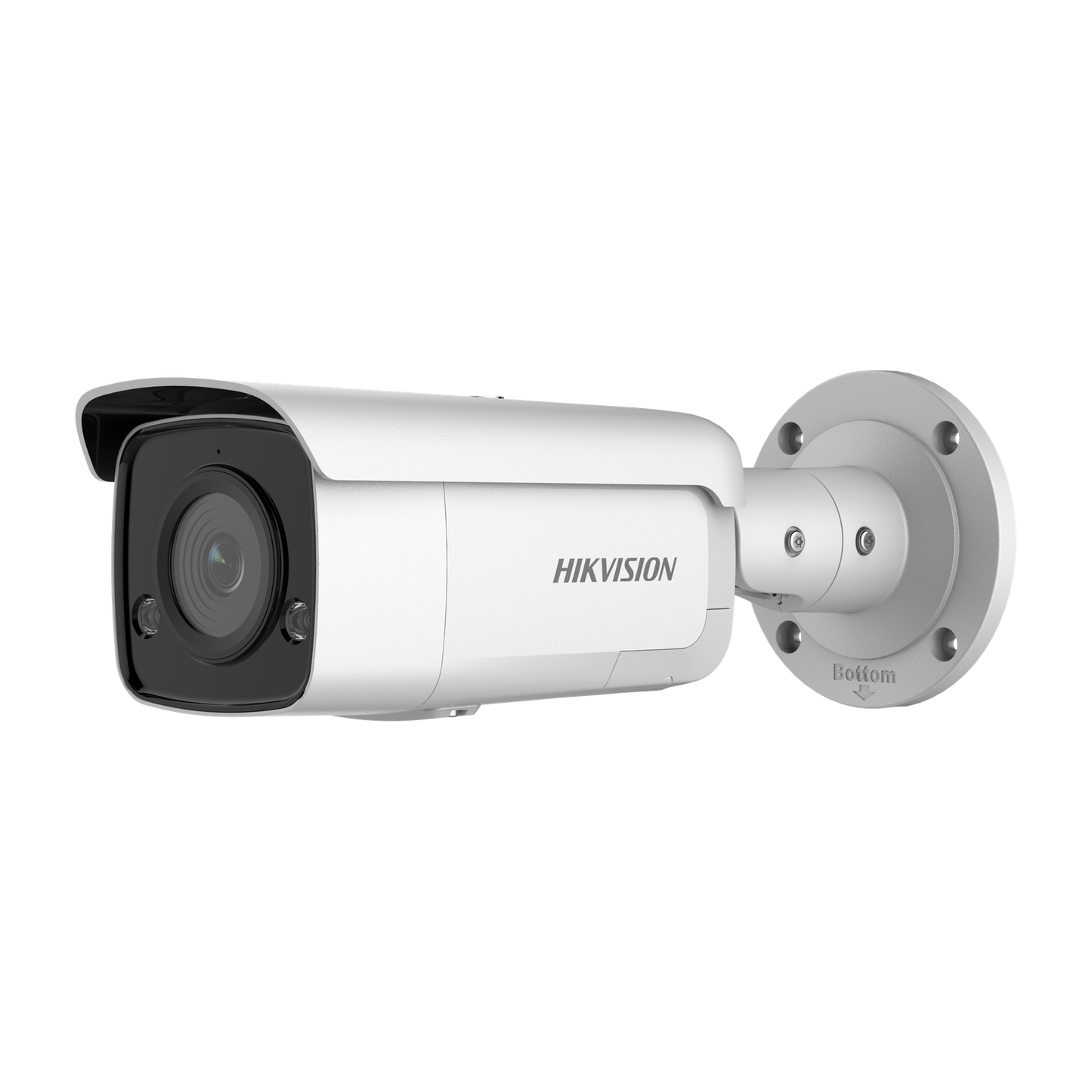 Hikvision AcuSense 4MP bullet  6mm lens 60m IR 120dB WDR microphone 1 audio/ 1 alarm I/O  built-in strobe-light & siren 12VDC/POE
