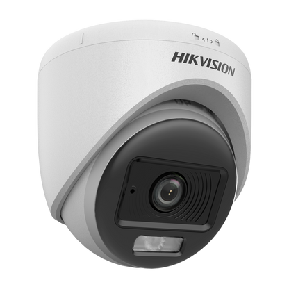 Hikvision Hybrid Eco-ColorVu 2MP plastic turret  2.8mm lens 20m IR/20m white light  12VDC