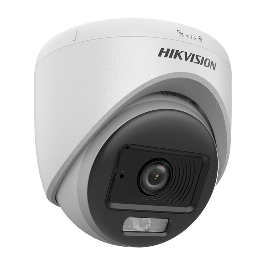 Hikvision Hybrid Eco-ColorVu 2MP plastic turret  2.8mm lens 20m IR/20m white light  12VDC