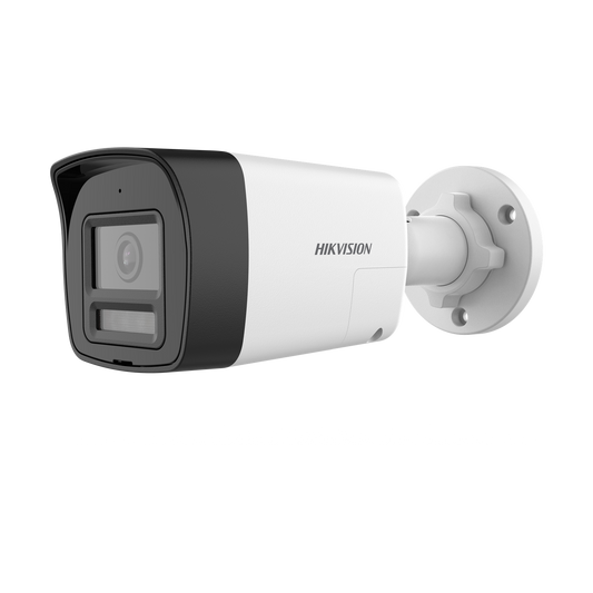 Hikvision Turbo HD 2MP bullet, 2.8mm lens, 20m hybrid light, microphone, two-way audio & siren, 12VDC