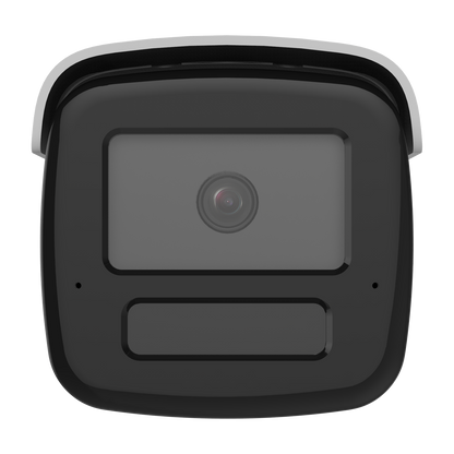Hikvision AcuSense 4MP bullet 4mm lens 60m IR 120dB WDR F1.0 lens arrayed microphones built-in strobe-light & siren 12VDC/POE