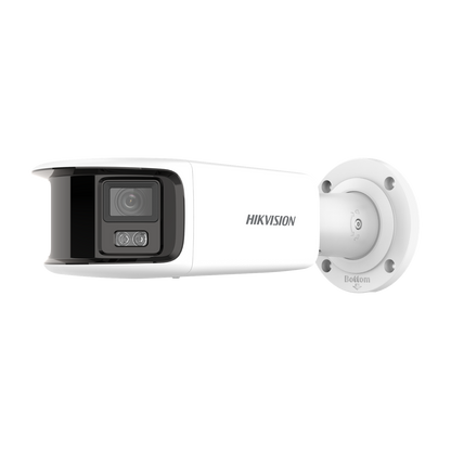 Hikvision ColorVu 8MP bullet  4mm lens   40m illumination  130dB WDR   microphone  1 audio/ 1 alarm I/O  built-in strobe-light & siren 12VDC/POE