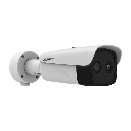 Hikvision Bi-spectrum thermal bullet 15mm thermal + 4MP 6mm optical 50m IR Fire detection VCA  12VDC/24VAC/POE