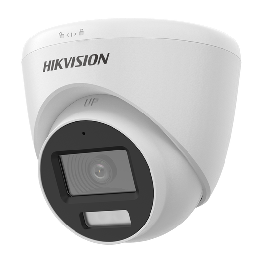 Hikvision Turbo HD 5MP turret  2.8mm lens 40m hybrid IR/ 20M white light microphone  12VDC