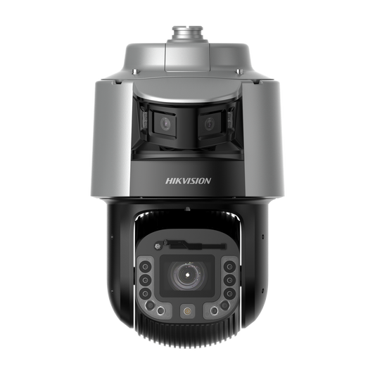 Hikvision TandemVu 4MP PTZ 25x optical zoom 6MP panoramic channel 400m IR Smart tracking strobe-light & siren 24VAC/Hi-POE