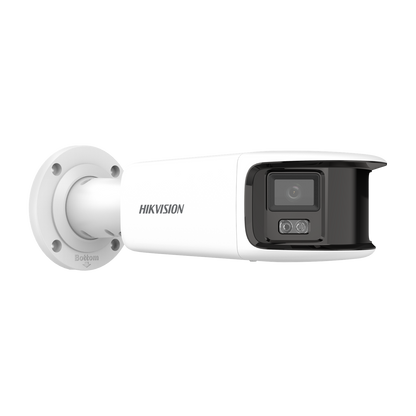 Hikvision ColorVu 8MP bullet  4mm lens   40m illumination  130dB WDR   microphone  1 audio/ 1 alarm I/O  built-in strobe-light & siren 12VDC/POE