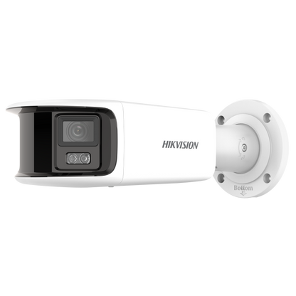 Hikvision ColorVu 8MP bullet  4mm lens   40m illumination  130dB WDR   microphone  1 audio/ 1 alarm I/O  built-in strobe-light & siren 12VDC/POE