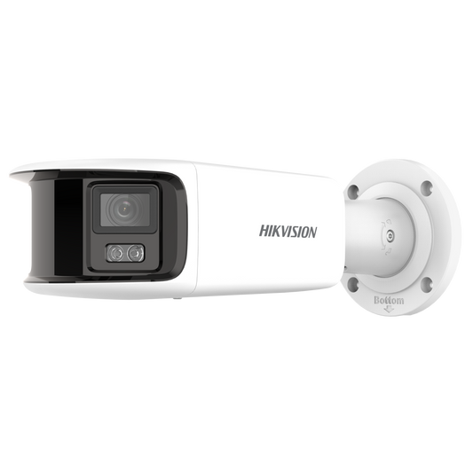 Hikvision ColorVu 8MP bullet  4mm lens   40m illumination  130dB WDR   microphone  1 audio/ 1 alarm I/O  built-in strobe-light & siren 12VDC/POE