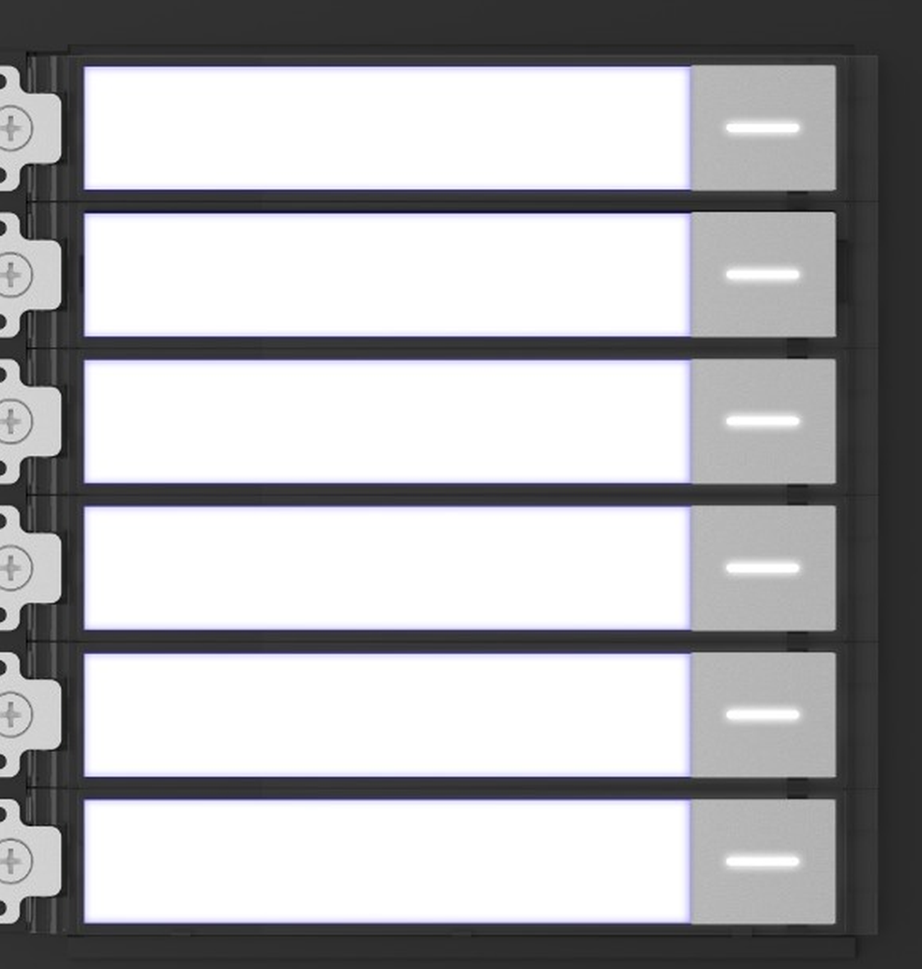 Hikvision DS-KD8003 6-button expansion module